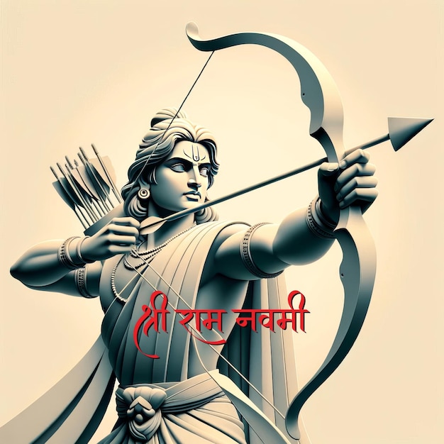 Je vous souhaite un joyeux Sri Rama Navami en hindi.