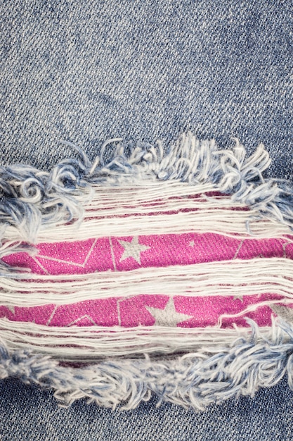 Jean déchiré texture denim.