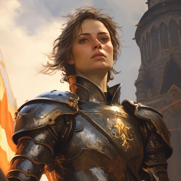 Jeanne d'Arc La Pucelle d'Orléans est une héroïne nationale de la France l'un des commandants des troupes françaises pendant la guerre de Cent Ans