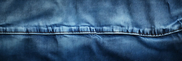 Jeans bleus à texture avec coutures Fond de tissu denim Génératif ai