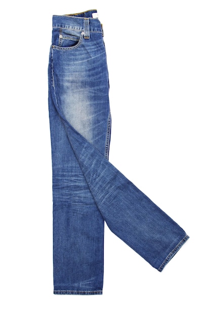 Photo jeans isolés sur fond blanc