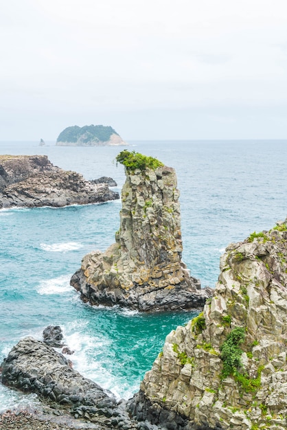 Jeju-do Oedolgae Rock (célèbre site naturel) de l&#39;île de Jeju,