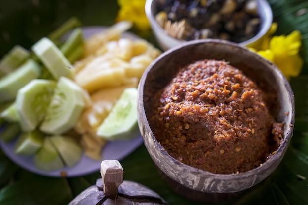 Jeow bong, style alimentaire thaïlandais.