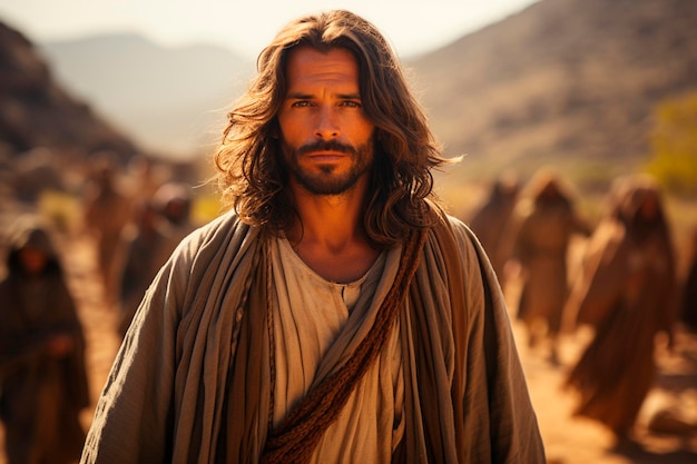 Jésus sur l'ai crossgénératif