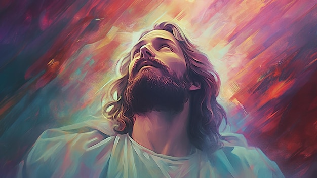 Jésus Christ Illustration Générative Ai