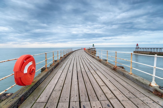 Jetée de Whitby dans le Yorkshire