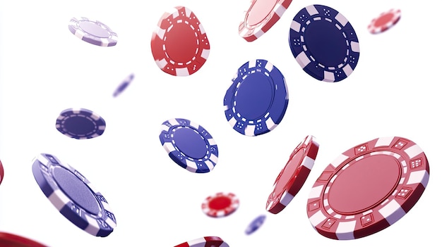 Les jetons de casino tombent