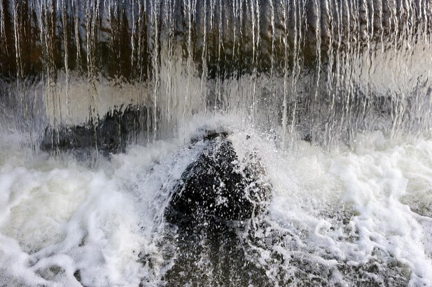 Les jets d'eau qui tombent