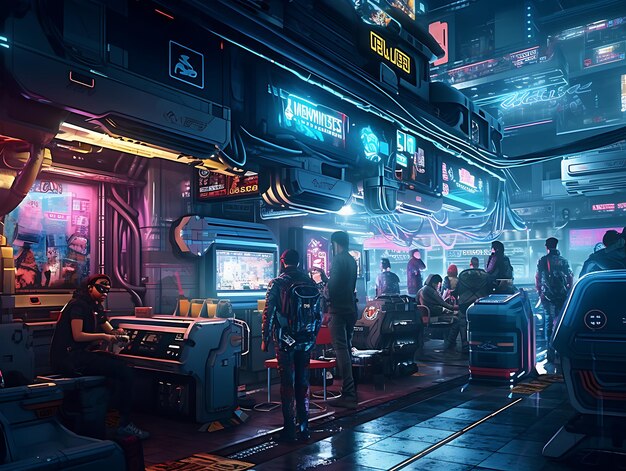 Le jeu d'arcade Cyberpunk VR