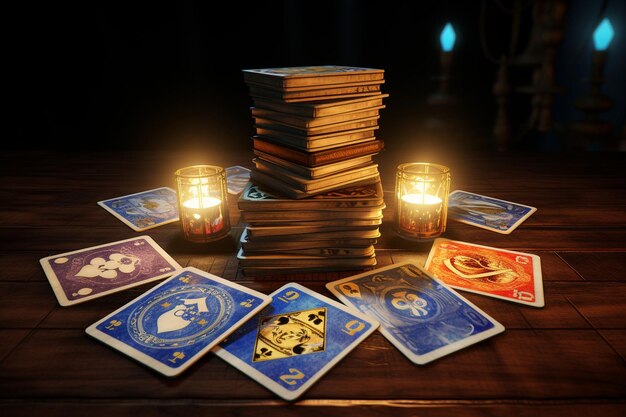 Un jeu de cartes de divination représentant l'ai génératif