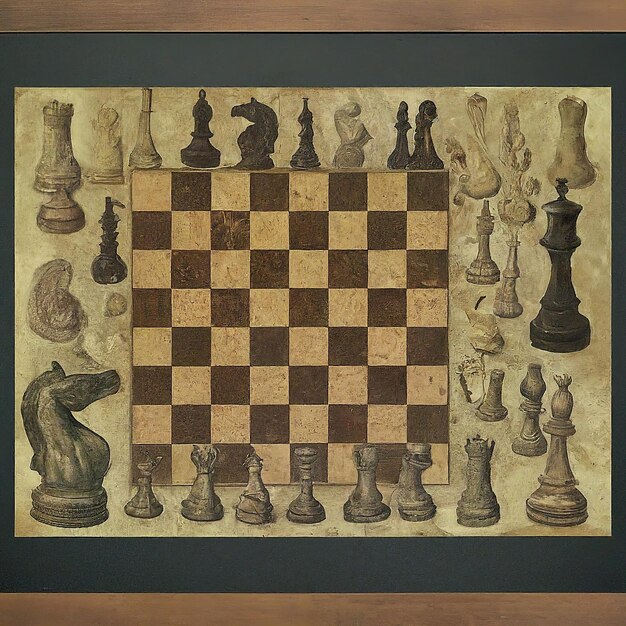 jeu d'échecs 3D illustration