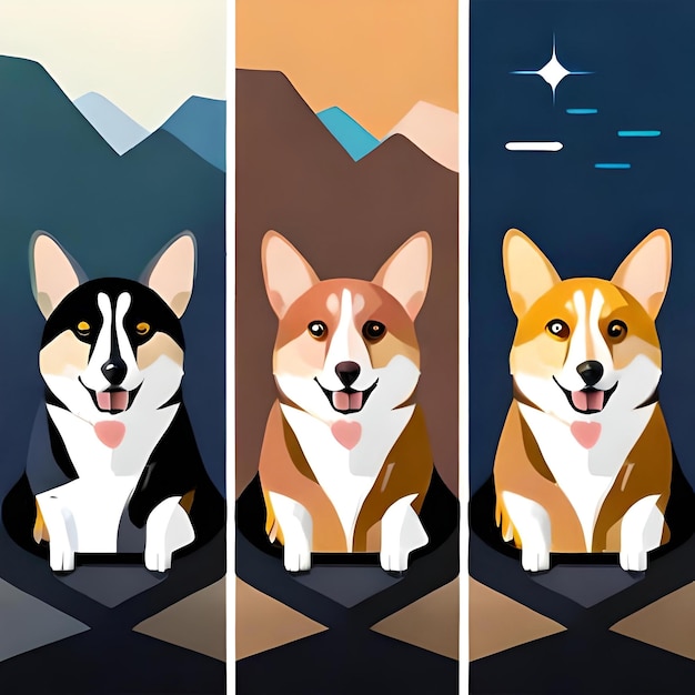 Jeu d'icônes Corgi