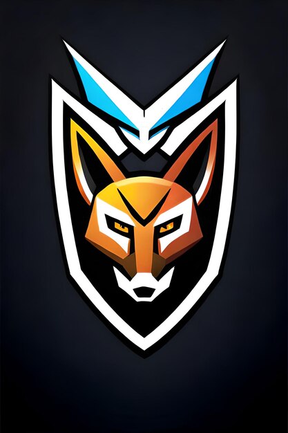 Photo jeu avec le logo de la mascotte de fox