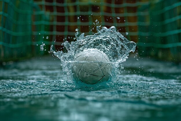 Jeu de sport water-polo Ballon de water-polo dans l'équipement de water-polo