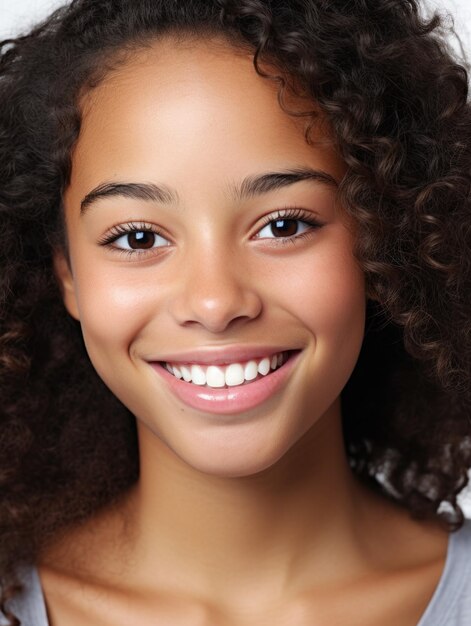 Photo jeune afro-américain avec une texture de peau détaillée