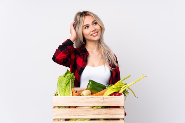 Jeune agriculteur femme