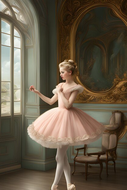 Une jeune ballerine.