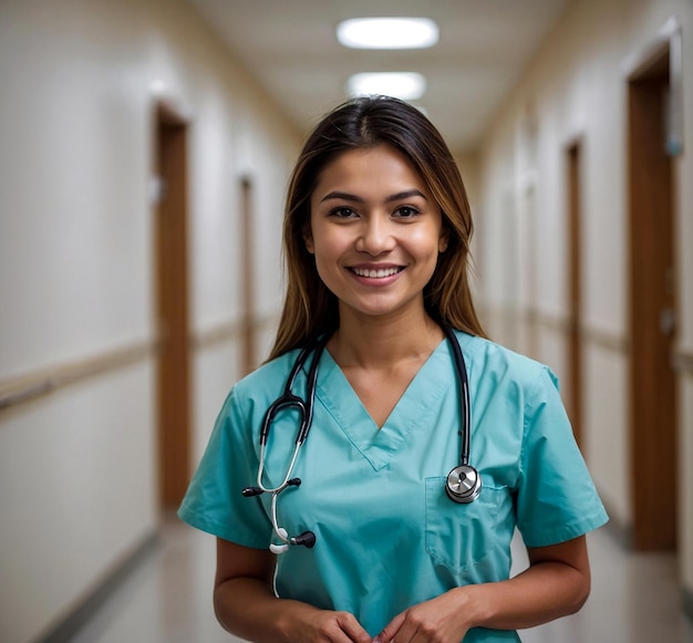 Un jeune et beau médecin avec un beau sourire.