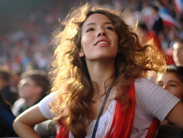 Une jeune cheerleader.