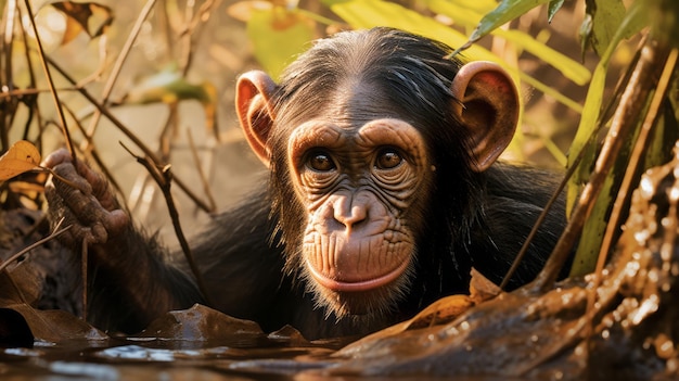 Jeune chimpanzé à Madagascar Images inspirées de la nature par Richard Friese et Robert Munsch