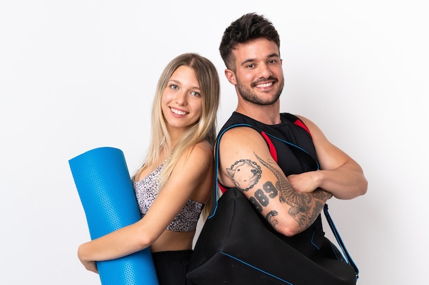 Jeune couple sportif