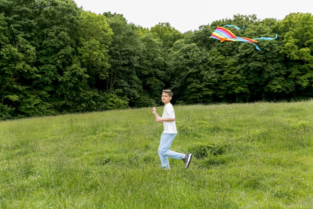 Jeune, dehors, jouer, Parc