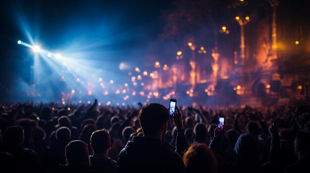 jeune femme assise sur une chaise lors d'un concert