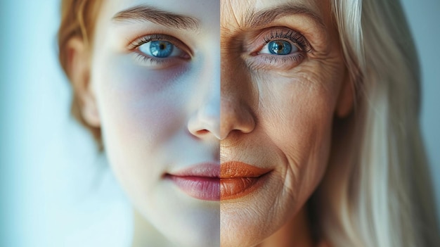 Photo une jeune femme avec un beau visage fermé