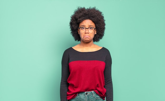 Photo jeune femme, à, coiffure afro