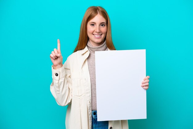 Jeune, femme, isolé, fond