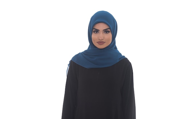 Jeune femme musulmane en foulard