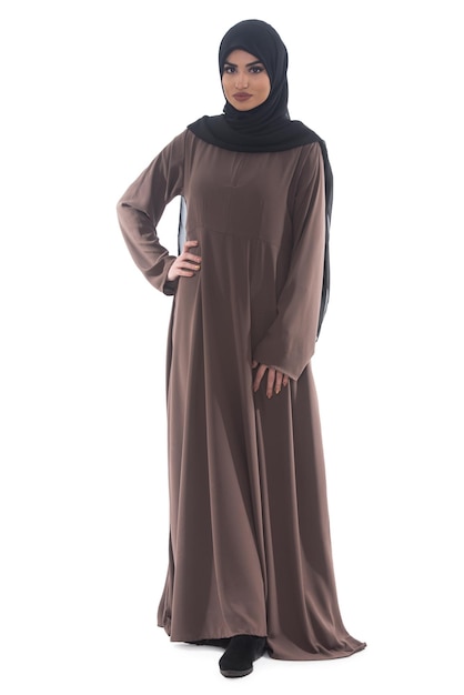 Jeune femme musulmane en foulard