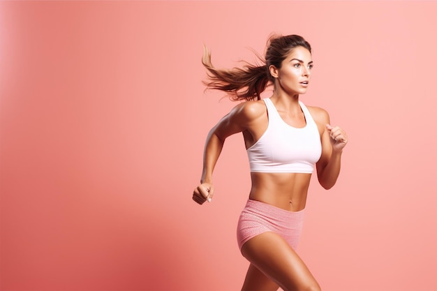 Jeune femme en pleine forme.