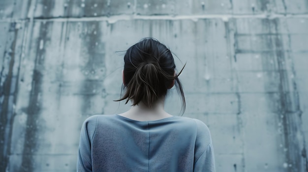 Photo une jeune femme qui crie et crie.