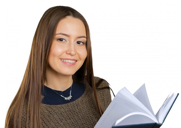 Jeune fille avec livre