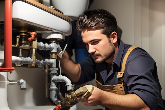 Photo jeune homme en arrière-plan génère ai