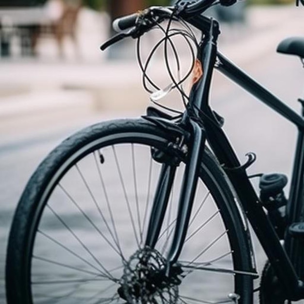 Un jeune homme déverrouille son vélo avec son téléphone portable.