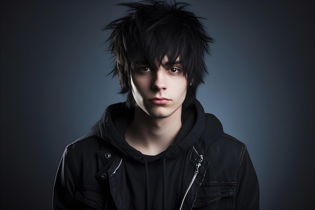 Jeune homme Emo