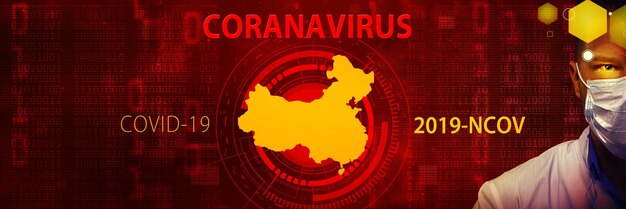 Jeune médecin contre la nouvelle infection au Coronavirus 2019-nCoV. illustration 3D
