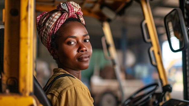 Jeune ouvrier américain a l'intention de travailler dans une usine industrielle lourde ultra réaliste résolution 8k