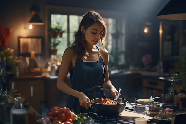 Les jeunes femmes font preuve de maîtrise dans la cuisine