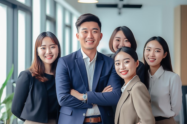 jeunes gens d'affaires asiatiques