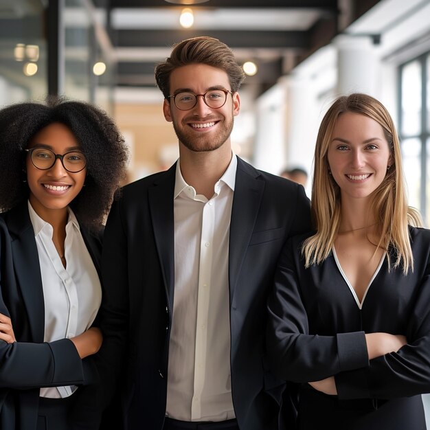 Jeunes hommes d'affaires