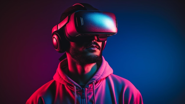 Des jeunes hommes avec des lunettes VR