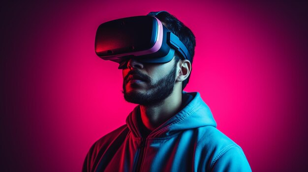 Des jeunes hommes avec des lunettes VR