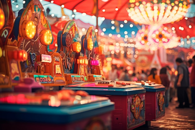 jeux de parc d'attractions classiques génératifs d'IA