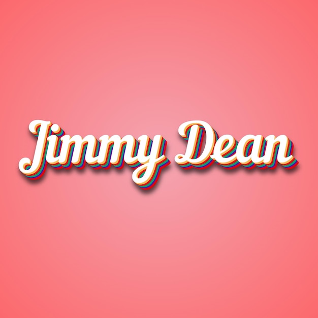 Photo jimmy dean effets de texte photo image cool