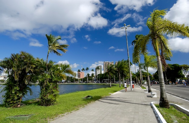 Joao Pessoa Paraiba Brésil Vue Sur La Lagune Du Parque Solon De Lucena