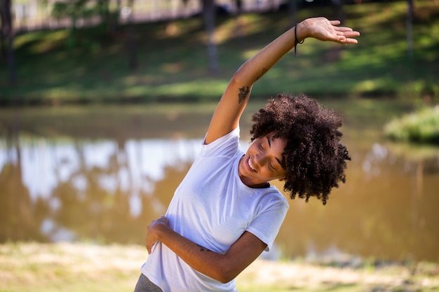 jogger femme étirement