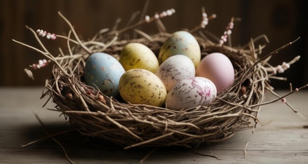 La joie de Pâques nichée dans l'étreinte de la nature